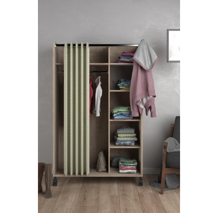 Šatní skříň HARMONY 119, Jackson hickory/Béžová