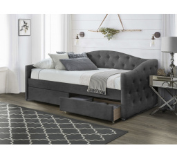 ALOHA ágy tárolóval, Szürke Bársony