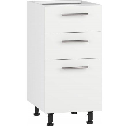Konyhai alsó szekrény VENTO D3S-40/82, fehér matt