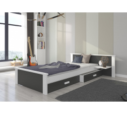 ALDEX SHELF Ágy 200x90 Fehér+Szén