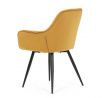 Jídelní židle, žlutá, sametová látka, DCH-421 YEL4