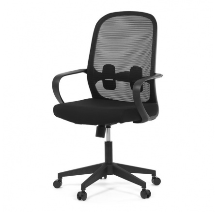 Kancelářská židle, houpací mechanismus, černá látka, KA-S424 BK Kancelářská židle, houpací mechanismus, černá látka, KA-S424 BK