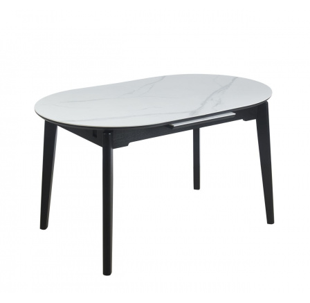 Kihúzható asztal fehér márvány 140-180x85 ST27-FXJG