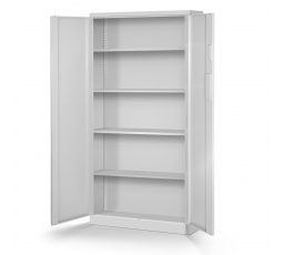 DANIEL fém irodai iratszekrény, 900 x 1850 x 400 mm, szürke