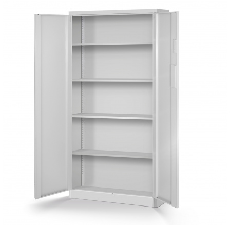 DANIEL fém irodai iratszekrény, 900 x 1850 x 400 mm, szürke