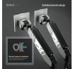Kettős monitor tartó 49 hüvelyk, szürke-fekete RGB X-Arm Dual
