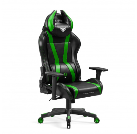 Játék irodai szék X Horn 2.0 Normál méret, fekete-zöld