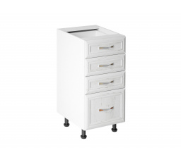 Szicília alsó konyhaszekrény D40S4, fehér