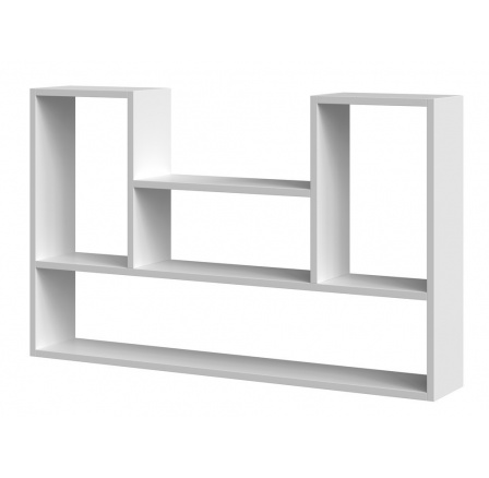 Regál Brody 4P, bílá