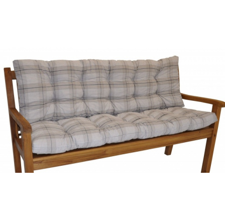 Polstr na zahradní lavičku 150 cm - látka Antik kostka