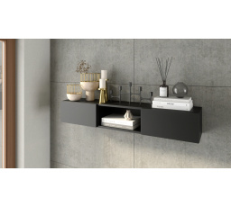 Lanzzi 135 Czarny Mat/Dąb Artisan Czarny Mat 120x20