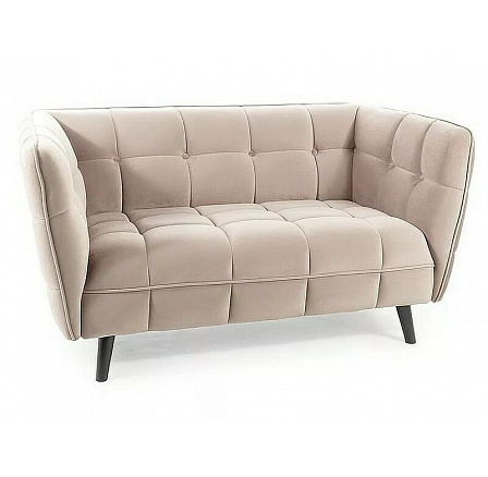 CASTELLO 2 Velvet kanapé, bézs Bluvel 28/wenge