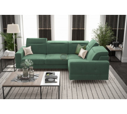NAROŻNIK MALIBU 250X180 CM - prawa , Odcienie ciemnej mięty