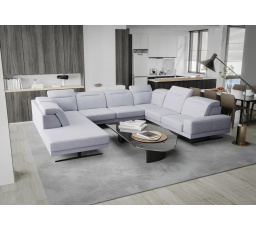 NAROŻNIK FIORE MAX I 220x350x265 CM - Odcienie szarości , prawa