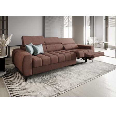 SOFA PORTO III RELAX 263 CM - Odcienie brudnego różu , Strona prawa