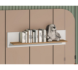 TORINO 10 fali polc, fehér / Castello tölgy