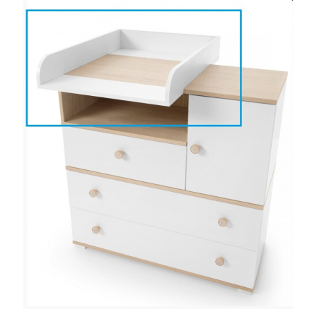 Pelenkázóasztal ZOYA ZY5, Piskótadió/Bíra Lux