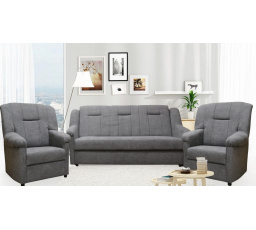 Sedací souprava Panda S 3+1+1 Aston 17 tmavě šedá