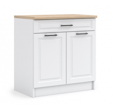 Kuchyňská dolní skříňka IRMA D60-2D1SZ, Bílá mat