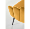 Étkezőszék K410, mustárszínű bársony