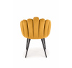 Étkezőszék K410, mustárszínű bársony