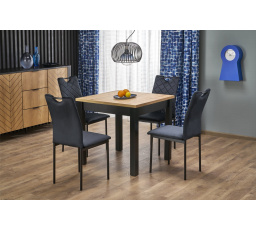 QUBIK étkezőasztal, artisan tölgy/fekete