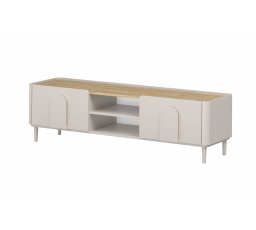 AMILIO RTV 170 1K1SZ - cashmere / dąb olejowany / uchwyty cashmere / nogi cashmere