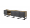 TV komoda Asha, Dub artisan / rivier stone matt