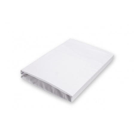 Napínací saténové prostěradlo bílé 90x200 jednolůžko