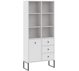 LINEA 1D3S polc, Fehér/Fekete