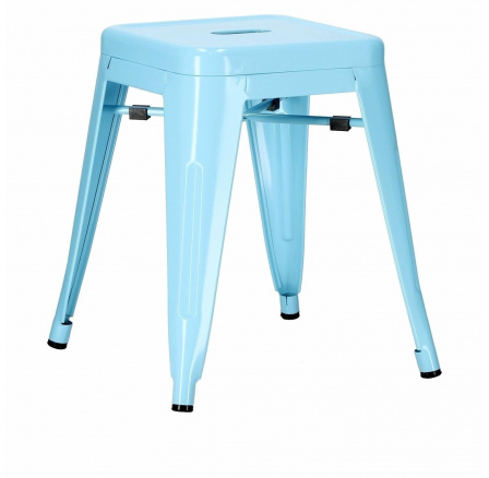 Párizs kék szék Tolix inspirációval