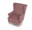 Křeslo ušák, růžová látka, AK-388 PINK2