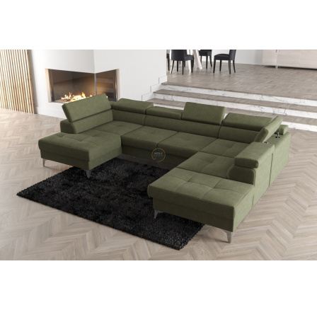 NAROŻNIK ROZKŁADANY TOSCANIA MAX II 170x350x220 - prawa , Wybierz własny kolor - Zapisz swój wybór - Galeria tkanin poniżej