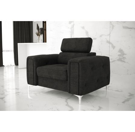 FOTEL ORION 110 CM - Odcienie czarnego