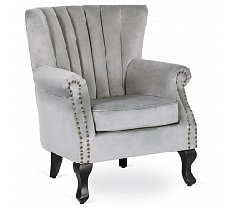 Fotel MALLO Szary Welurowy