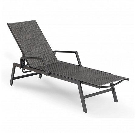Leżak Ogrodowy ROULE Technorattan Czarny