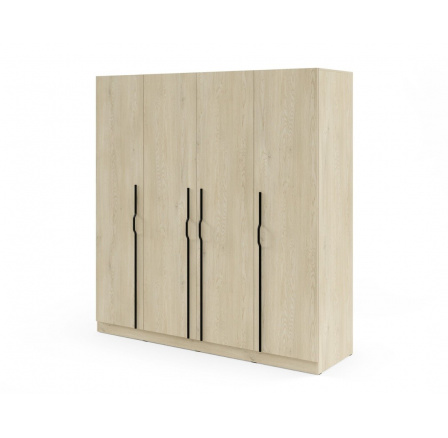 BRAGA 1 szekrény fém fogantyúkkal és fiókokkal cremona tölgyben