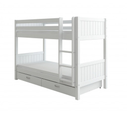 Patrová postel s úložným prostorem Romantic 458 bílá