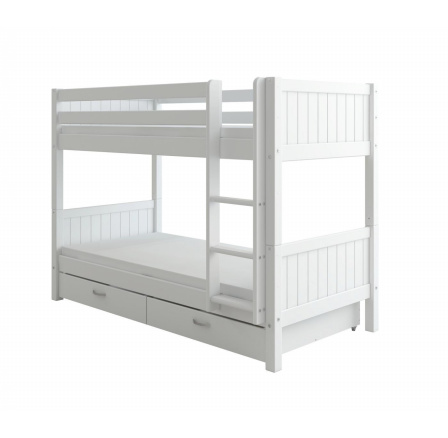 Patrová postel s úložným prostorem Romantic 458 bílá