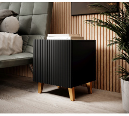 Éjjeliszekrény PAFOS, FEKETE matt