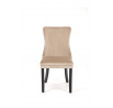 Étkezőszék ALDA VELVET, Bézs/Fekete