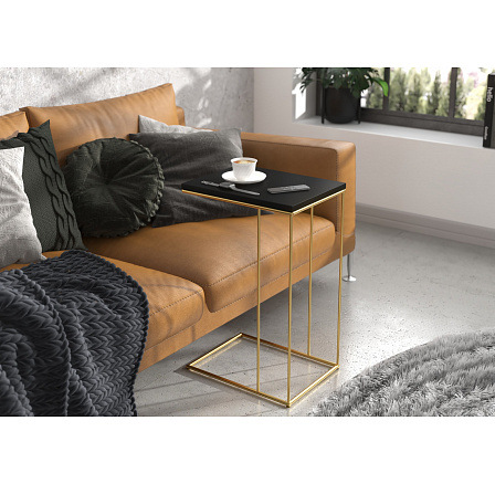 Segédasztal DRU Arany+Fekete