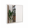 Tolóajtós szekrény tükörrel DELLA 200 Fehér+Fehér