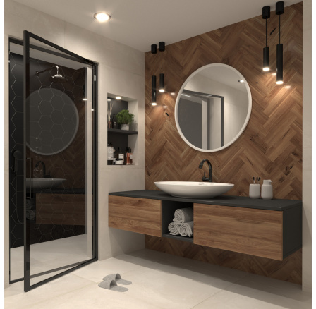 Grace Lustro Okrągłe 80cm Lustro 80x80