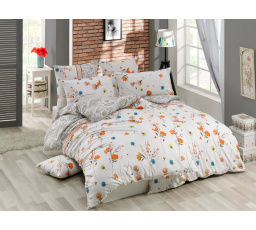 Povlečení bavlna 140x200, 70x90cm Stela cream nitěný knoflík