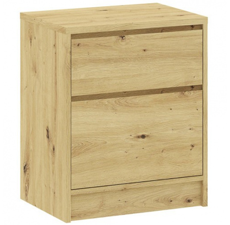 Éjjeliszekrény BASIT 2S, Artisan Tölgy