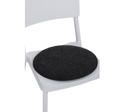 Sötétszürke kerek székpárna