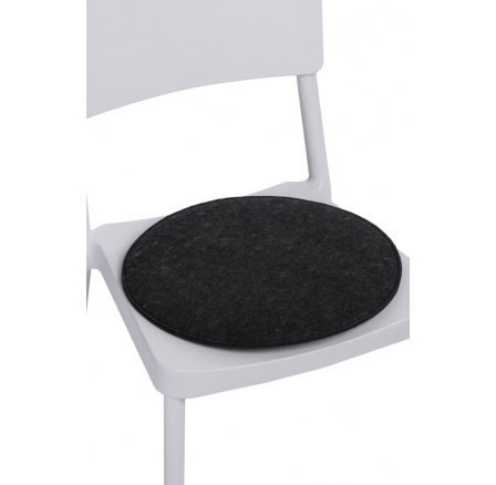 Sötétszürke kerek székpárna