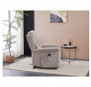 Polohovací křeslo, elektrické kabelové ovládání, béžová, látka, TV-7072 LAN2