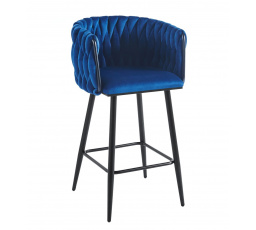 H7-FX bárszék, kék / fekete
